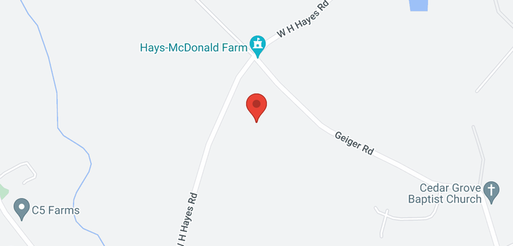 map of 1635 Wh Hayes Road
